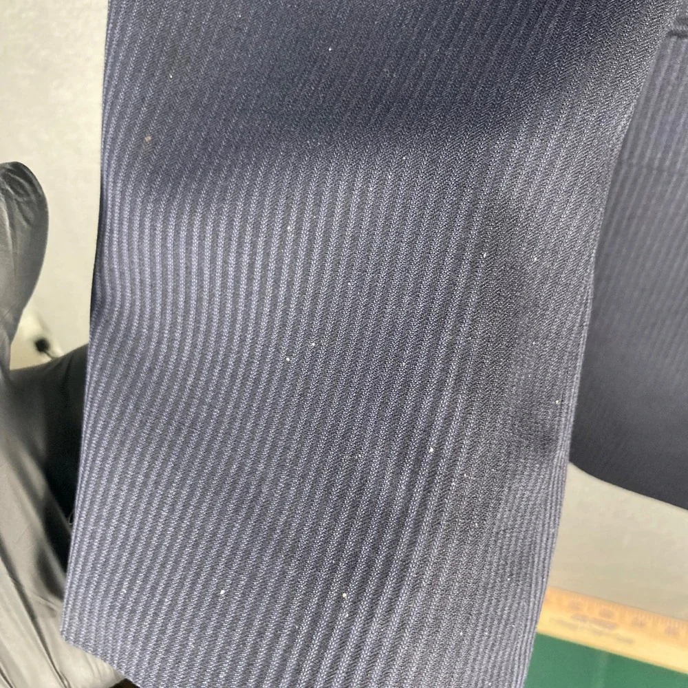 Lauren Ralph Lauren Mens 46L Navy Blue‎ Pinstripe 100% Wool Blazer Sport Coat - Picture 5 of 14